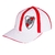 Gorra River Blanca y Roja con Escudo