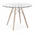 Mesa Eames Redonda 1 metro, tapa vidrio - comprar online