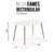 Mesa rectangular eames 1,20, tapa blanca o negra + 4 sillas eames. en internet