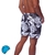 Short Masculino Estampado Folhas Preto/Branco - comprar online