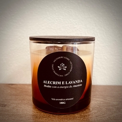 Vela Aromática Ametista - Alecrim e lavanda - Ascendere Store