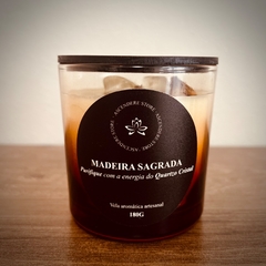 Vela Aromática Cristal e Palo Santo- Madeira Sagrada - comprar online