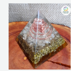 PIRÂMIDE ORGONITE CITRINO 8 cm