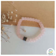 Pulseira Quartzo Rosa 8mm