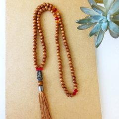 Japamala 108 contas- Ganesha { Tassel Dourado} - Jadeom Store & Japamalas