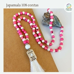 Japamala​​ 108 contas Rosa e BRANCO