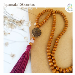 Japamala 108 contas de Madeira - Mandala