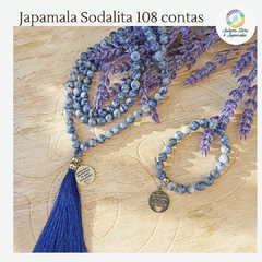 Japamala Sodalita 108 ccontas + Pulseira Sodalita