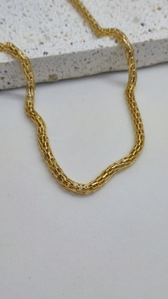 Colar Choker Banhado Em Ouro 18