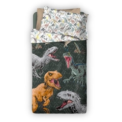 454 - COVER QUILT CUBRECAMA 1 1/2 PI INFANTIL DISNEY - JURASSIC