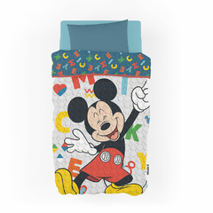 454 - COVER QUILT CUBRECAMA PIÑATA 1 1/2 PI INFANTIL DISNEY - MICKEY