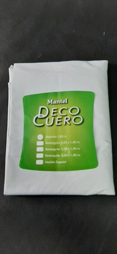 636 - MANTEL LISO ECOCUERO REDONDO - 362-