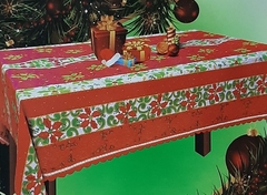 619 - MANTEL NAVIDAD RASO 150 X 250 - tienda online