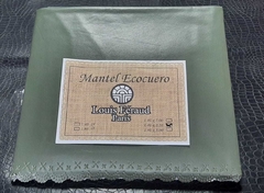 633 - MANTEL LISO ECOCUERO 140 X 250 - blanqueriamikonos