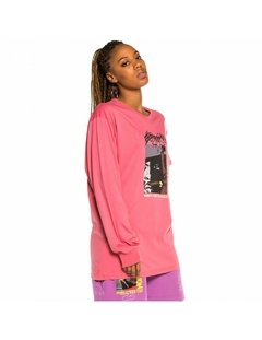 Grimey Liveution Magic 4 Resistance Long Sleeve Tee Pink on internet