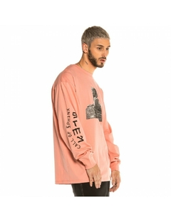 Grimey Call Of Yore Long Sleeve Tee Pink on internet