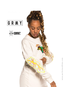 Grimey Liveution Long Sleeve Tee White - Perfect Outfit MX