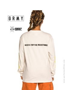 Grimey Liveution Long Sleeve Tee White - buy online