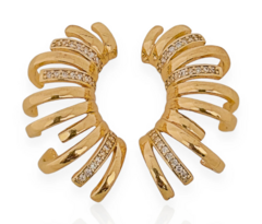 Brinco Ear Cuff zircônia