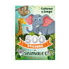 500 STICKERS DE ANIMALES. COLOREA Y JUEGA