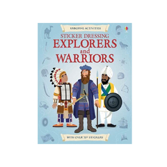 EXPLORERS & WARRIORES. STICKER DRESSING. USBORNE