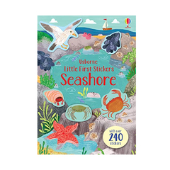 SEASHORE. LITTLE FIRST STICKERS. USBORNE