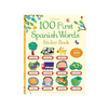 100 FIRST SPANISH WORDS. STICKER BOOK. USBORNE
