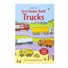 TRUCKS. FIRST STICKER BOOK. USBORNE