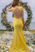 Vestido Longo Amarelo De Renda - comprar online