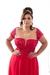 Vestido de festa plus size longo, bordado em perolas, costas em rendas- Vermelho na internet