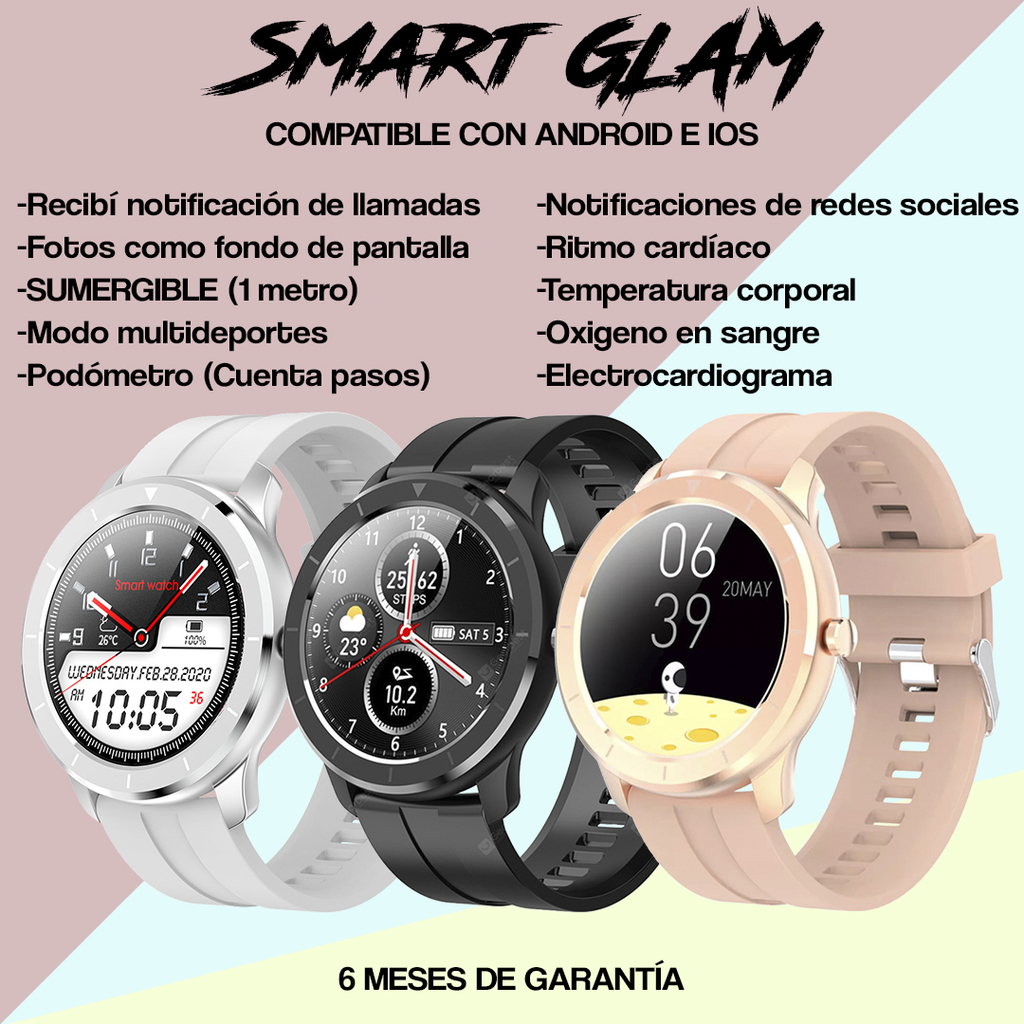 Smartwatch Reloj Inteligente Sumergible Space Glam