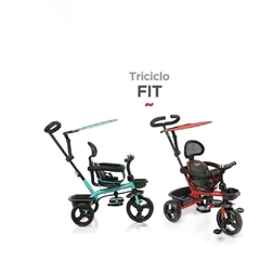 Triciclo tiger fit asientos giratorio manija direccional - babymall