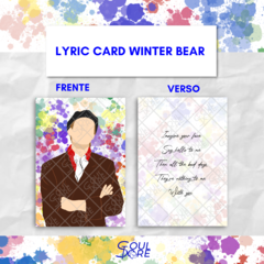 LYRIC CARD - WINTER BEAR