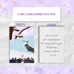 LYRIC  CARD - SPRING DAY BTS