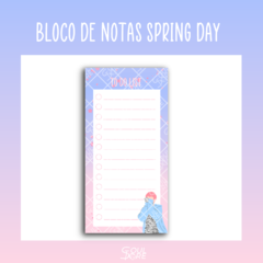 BLOCO DE NOTAS TO DO LIST - SPRING DAY