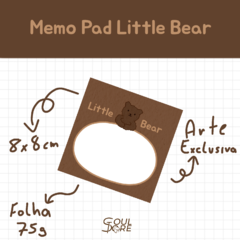 MEMO PAD LITTLE BEAR