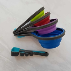 Cucharas y Tazas Medidoras de Silicona Plegable - comprar online