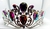 TIARA DE STRASS SIMIL CRISTAL TORNASOLADA