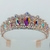 TIARA DE STRASS SIMIL CRISTAL ROSE GOLD