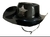 GORRO COWBOY PLASTICO NEGRO