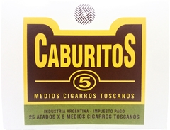 Caburitos Cigarro Medio Toscano X 125 U (25 Packs De 5 U.) - Tabaqueria Inglesa