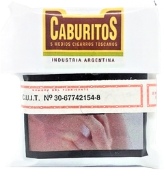 Imagen de Caburitos Cigarro Medio Toscano X 125 U (25 Packs De 5 U.)