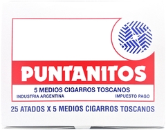 Puntanitos Cigarro Medio Toscano X 125 U. (25 Packs De 5 U.) - Tabaqueria Inglesa