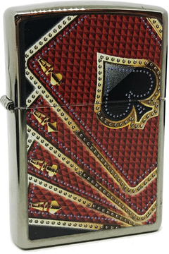 Zippo - Card Suits Red