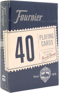 Fournier "40" 55 naipes póker - "Monito" Azul - comprar online