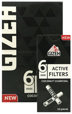 Gizeh Filtros Reutilizables Carbón de Coco 6mm - Caja - comprar online