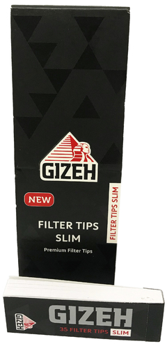 Gizeh Black Slim Filter Tips - Caja - comprar online