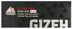 Gizeh Black Slim Filter Tips - Caja - tienda online