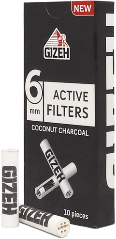 Gizeh Filtros Reutilizables Carbón de Coco 6mm