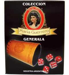 Generala María Guerrero Suela + Dados Rojos